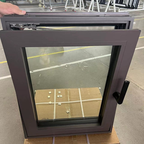 WDMA Tilt and Turn Windows Lowe Glass Aluminum Frame Windows