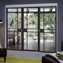 WDMA  2020 new designs Competitive price swing interior Low-e Glass Glazed steel framed glass doors