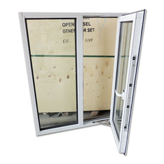 WDMA Double Glazed Swing UPVC Windows Soundproof PVC Casement Windows Made In China
