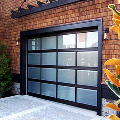China WDMA Aluminum Garage Doors, Wooden Color Aluminum Section Panel Garage Door