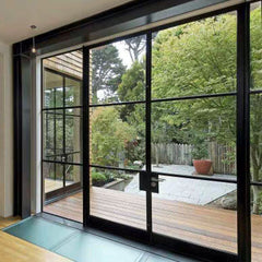 WDMA Interior Glass French Doors Iron Entry Door Cheap
