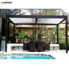 Warren retractable outdoor aluminum luxury louver roof pergola