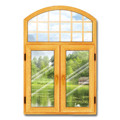 WDMA Wholesale French Casement Standard Tempered Clear Glass Aluminum Windows