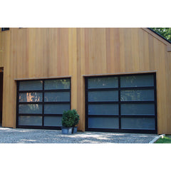 China WDMA Heat insulation cheap price aluminum and glass garage door