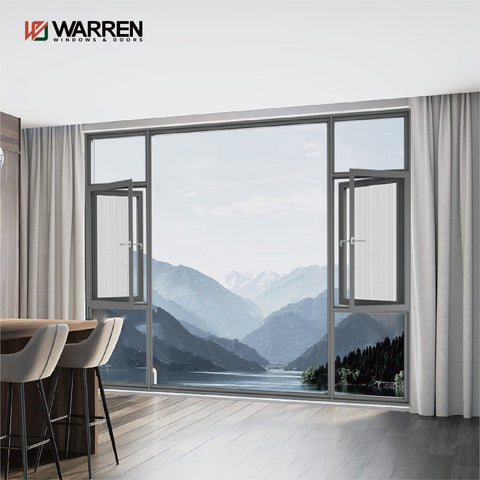 Warren 24x60 window aluminium strip airtight seal casement window for home and office use