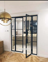 WDMA  home design ideas industrial black steel glass doors metal frames windows grill iron swing casement door design