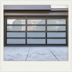 China WDMA Low price residential automatic benefit glass sectional garage door