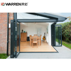 Warren 29x78 Bifold Aluminium Tempered Glass White Small Accordion Door Cost