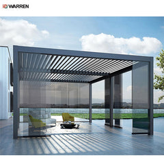 Warren motorized outdoor garden bioclimatic aluminium pergola