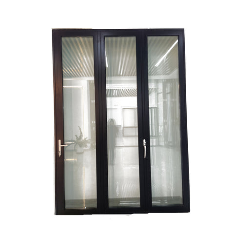 WDMA 3 panel sliding door Thermal Break Aluminum Bi-folding door