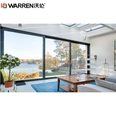 Warren 30x80 Sliding Aluminium Sindle Glass Blue Manufactured Home Door For Living Room