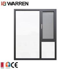 Aluminum 32x16 white vertical inswinging casement window