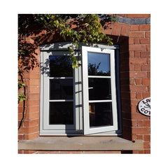 Aluminum Casement Window with Mosquito Net Double Glazed Tempered Glass Window Designs for Homes