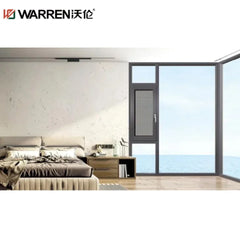 Warren 42x48 Inward Opening Aluminium Triple Glazing Blue Impact Window With Double Hung