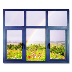 WDMA Hotian Thermal Break Aluminum Window Doors Manufacture Custom French Style Aluminum Frame Colors Casement Windows