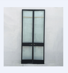 WDMA Commercial Tempered Double Glass Steel Frame Glass Doors High Quality Wrought Iron Door Design