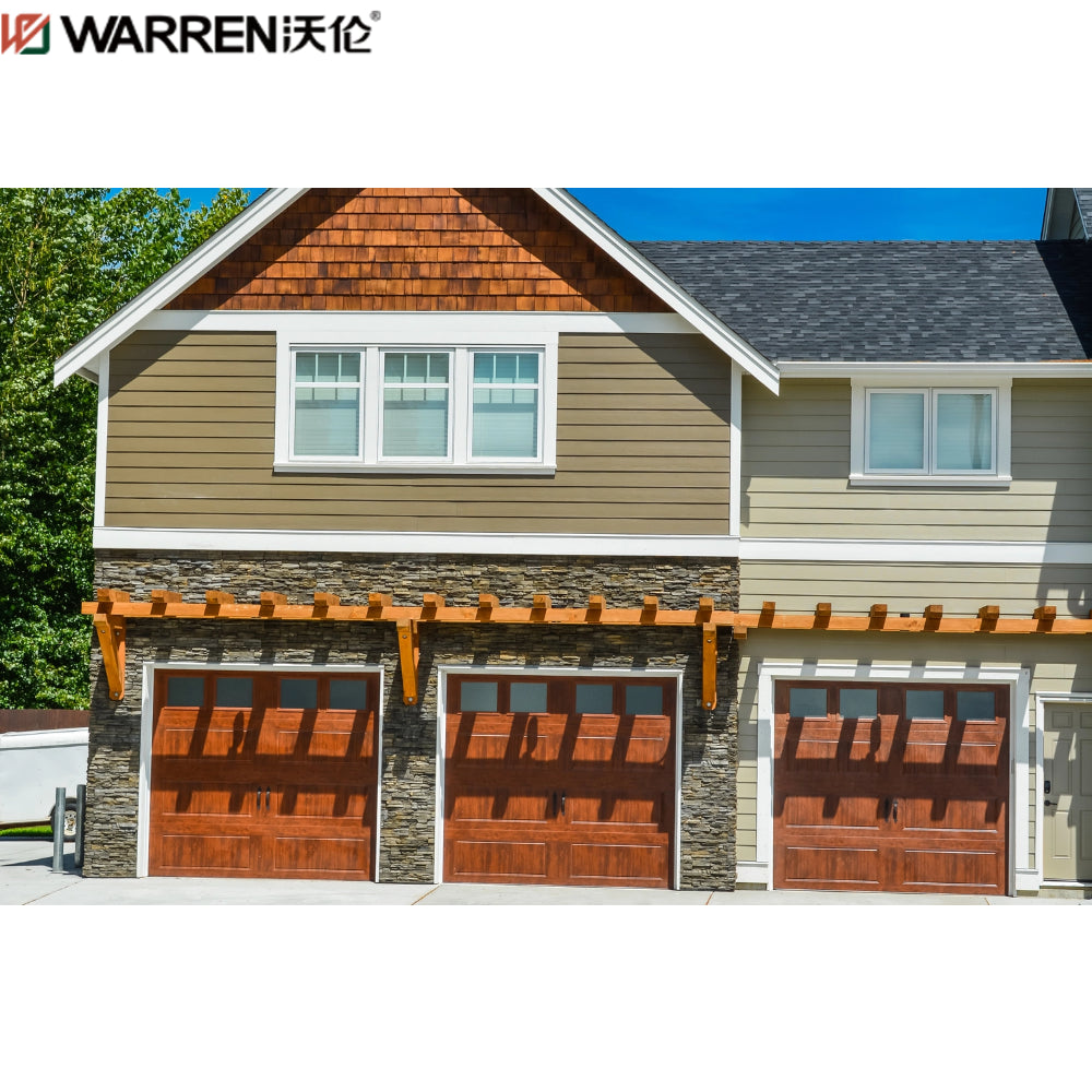 Warren 14x18 Glass Door Garage Prices White Laminate Glass Garage Door ...