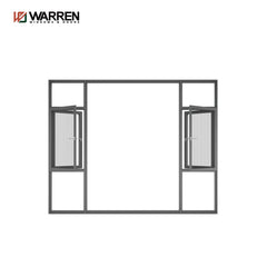 Warren 24x60 window hurricane impact competitive price aluminum tilt and turn windows with screen