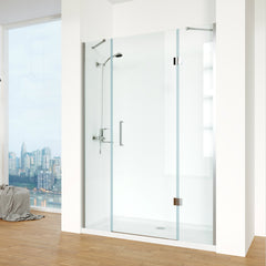 High Quality Frameless Bypass Sliding Shower Door with 8mm Clear Tempered Glass on China WDMA