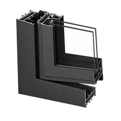 High Quality Tempered Glass Sound Proof Powder Coated Extrusion Aluminum Window Frame on China WDMA