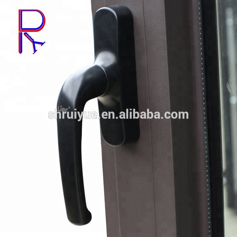 High Quality pvc/aluminum alloy profile casement hinge double glass windows on China WDMA