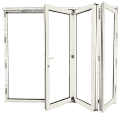 High Quality uPVC Folding Glass Patio Door with Good Prices on China WDMA