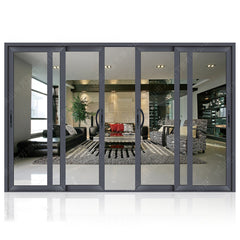 High grade electric control sliding glass door with blinds on China WDMA