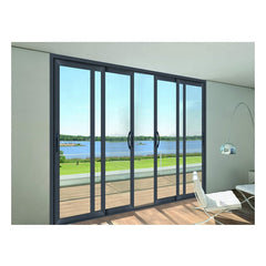 High grade electric control sliding glass door with blinds on China WDMA