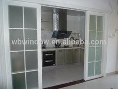 High quality PVC/uPVC exterior double panels door on China WDMA