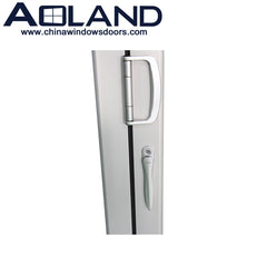High quality aluminium glass white color veranda folding doors with thermal break on China WDMA