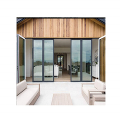 High quality house aluminium sliding and folding door with cleared glass for sale on China WDMA