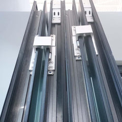 High quality kitchen sliding frameless aluminum vertical folding window on China WDMA