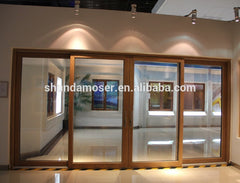 High quality solid wood double glazing lift and sliding door on China WDMA
