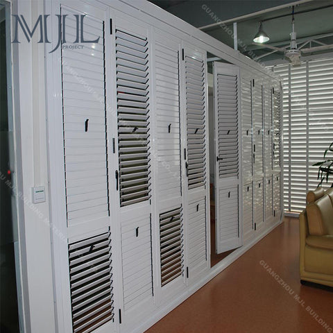 Home Sunshading Sound Proof Aluminum Window Doors / Shutter Window Louver on China WDMA