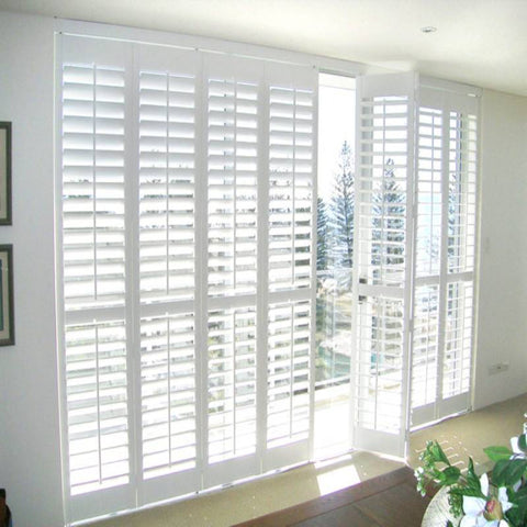 Home decoration cheap price window customized shutters fixed louvers on China WDMA