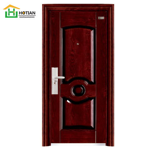 Hot Sale Entrance Exterior Iron Steel Door and Finished Surface Finishing Security Door Swing Open Style on China WDMA