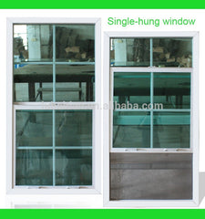 Hot sale Energy saving door and window PVC single hung window / lifting window with good soundproof and fire insulation on China WDMA