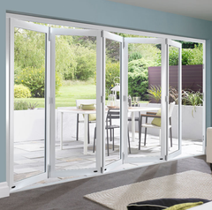 Hot sale High quality aluminum folding glass patio door with good price on China WDMA