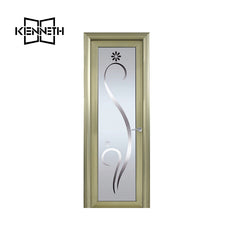 Hot sale exterior doors aluminum double swing door with tempered glass on China WDMA