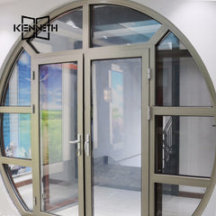 Hot sale exterior doors aluminum double swing door with tempered glass on China WDMA