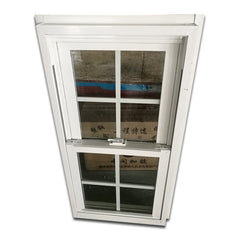 Hot sale upvc window hardware vertical sliding window with double pane glass on China WDMA