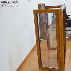 Hot selling wood clad aluminum window oriel windows with shutters casement windows on China WDMA