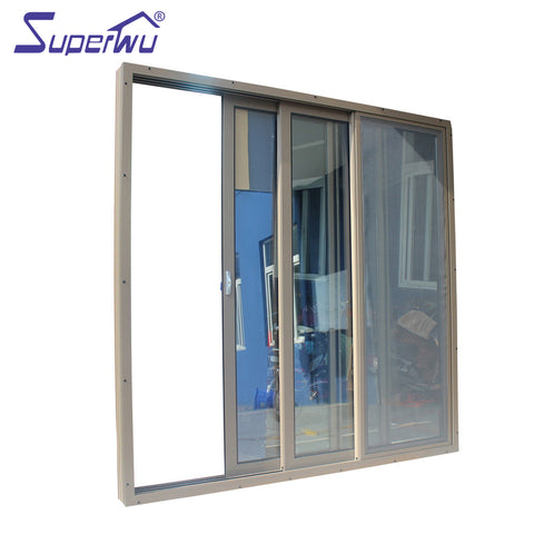 Hotel project Double tempered glass aluminum sliding doors on China WDMA