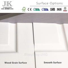 JHK-017 White Primer Wood Grain MDF Wood Door Skin on China WDMA