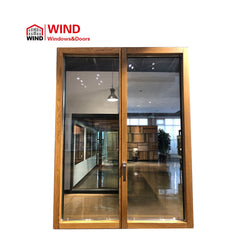Jalousie frame windows copper wood tilt turn window on China WDMA