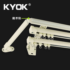 KYOK 2019 aluminum sliding windows,curtain track with pulley system,curtain iron rail on China WDMA
