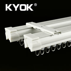 KYOK Glass Ceiling Mounted Curtain Track System Window Crown Curtain Track Popular Rod Curtain Track on China WDMA