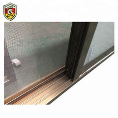 Kenya commercial building material 6mm single tempered glass aluminum sliding windows on China WDMA