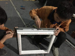 Kinlong hardware aluminum sliding window on China WDMA