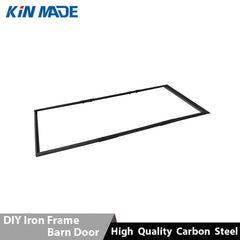 Kinmade DIY Iron Steel C Channel Frame for wooden Barn Door Sliding Hardware on China WDMA